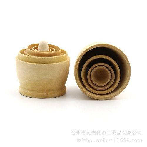 手繪工藝品 家居擺件diy木制玩具 木質白胚經典俄羅斯套娃五層套